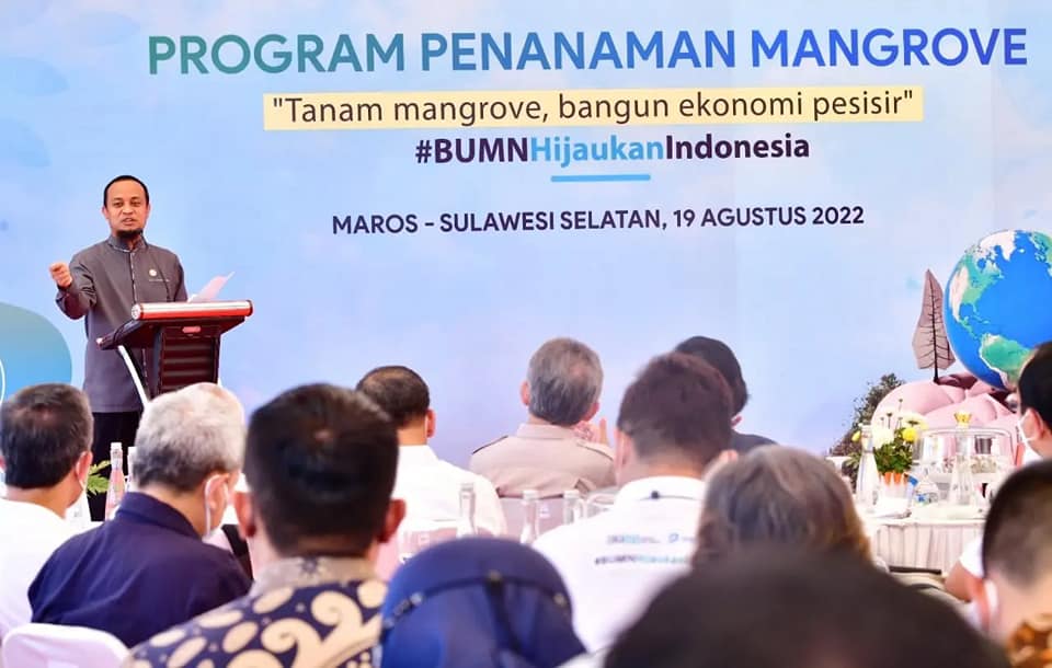 Pelestarian Lingkungan di Sulsel, Gubernur Tanam Mangrove Bersama Tiga Menteri di Maros